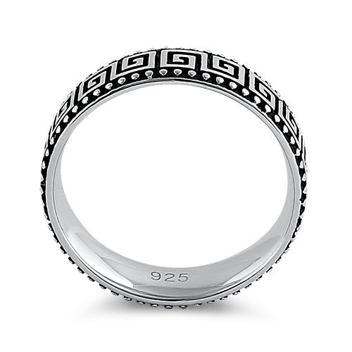 Sterling Silver Greek Band Ring