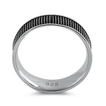 Sterling Silver Spotted Band Ring
