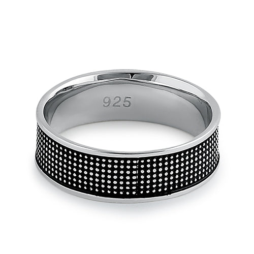 Sterling Silver Spotted Band Ring