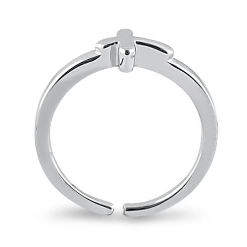 Sterling Silver Cross Toe Ring