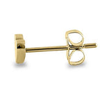 Solid 14K Yellow Gold Tiny Heart Earrings