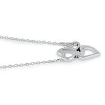 Sterling Silver Triple Heart Necklace