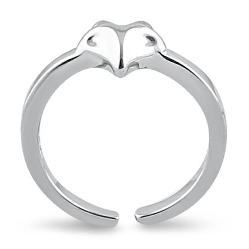 Sterling Silver Fox Toe Ring