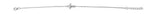 Sterling Silver Small Cross Bracelet