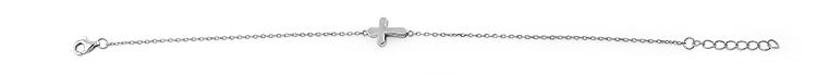 Sterling Silver Small Cross Bracelet