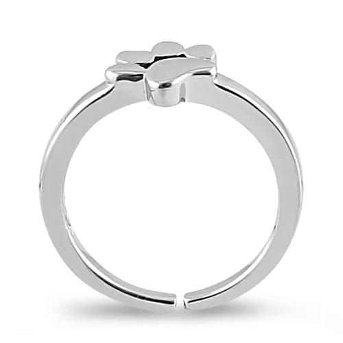 Sterling Silver Paw Toe Ring