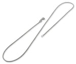 Rhodium Sterling Silver Box Chain 1MM
