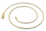 14K Gold Plated Sterling Silver Snake Chain 0.9MM