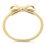 Solid 14K Yellow Gold Ribbon Ring
