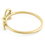 Solid 14K Yellow Gold Ribbon Ring