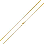 14K Gold Plated Sterling Silver Spiga Chain 1.2MM