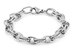 Stainless Steel Thick Twisted Cable Chain Link Bracelet