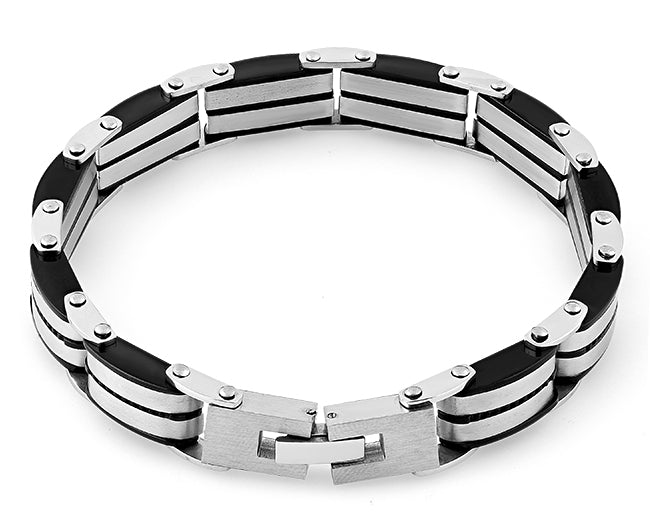 Stainless Steel Black Bracelet