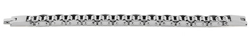Stainless Steel Groove Cylinder Bracelet