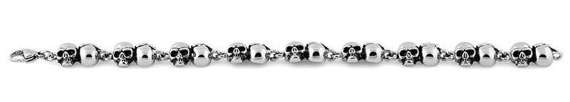 Stainless Steel Phantom Skull Link Bracelet