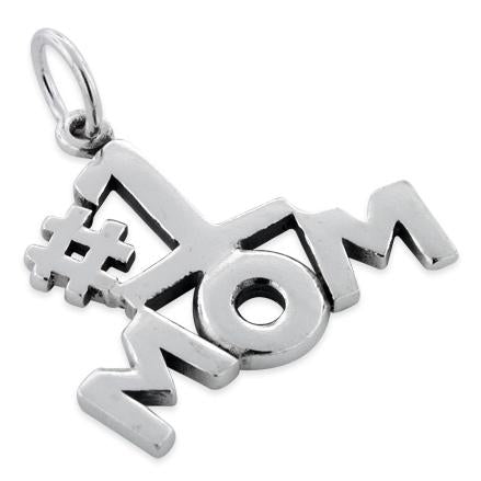 Sterling Silver #1 Mom Pendant