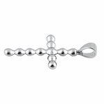 Sterling Silver 11 Balls Cross Pendant