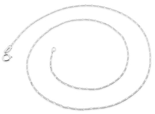 Sterling Silver Figaro Chain 1.0mm
