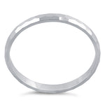 Sterling Silver 2MM Hammered Ring