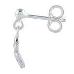 Sterling Silver 3 Multi Color Enamel Ducks Earrings