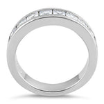 Sterling Silver 8 Square CZ Ring