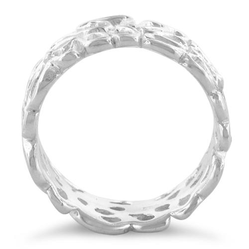 Sterling Silver Abstract Swirl Ring