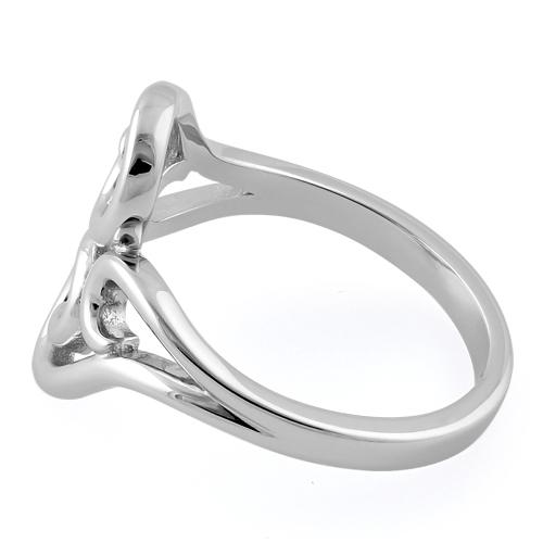 Sterling Silver Abstract Vines Ring