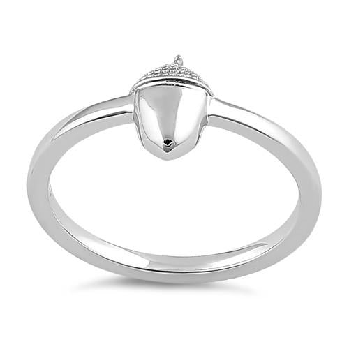 Sterling Silver Acorn Ring