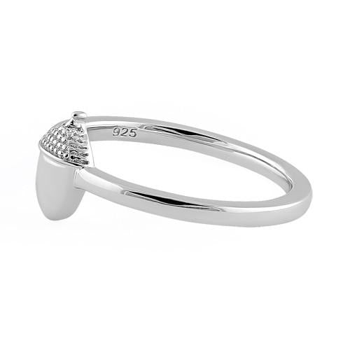 Sterling Silver Acorn Ring