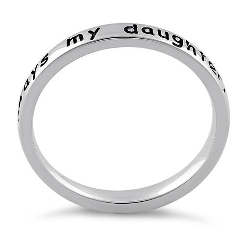 Sterling Silver "Always my daughter, forever my friend" Ring