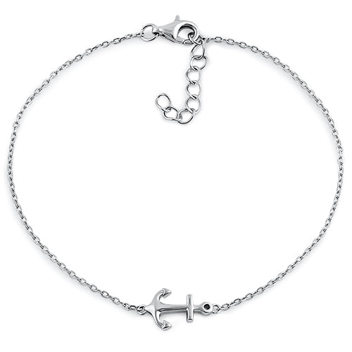 Sterling Silver Anchor Bracelet