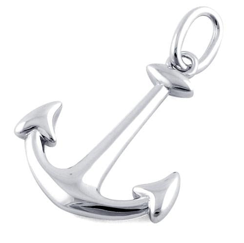 Sterling Silver Anchor Pendant