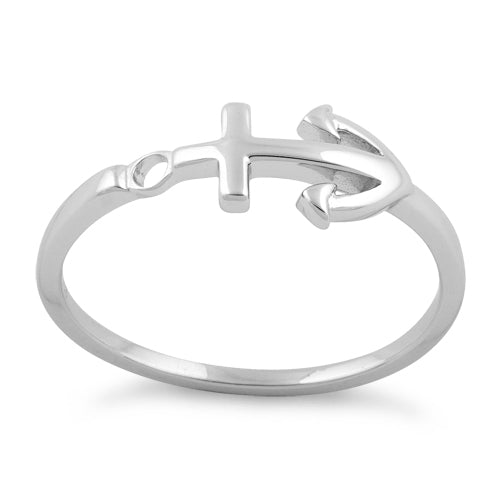 Sterling Silver Anchor Ring