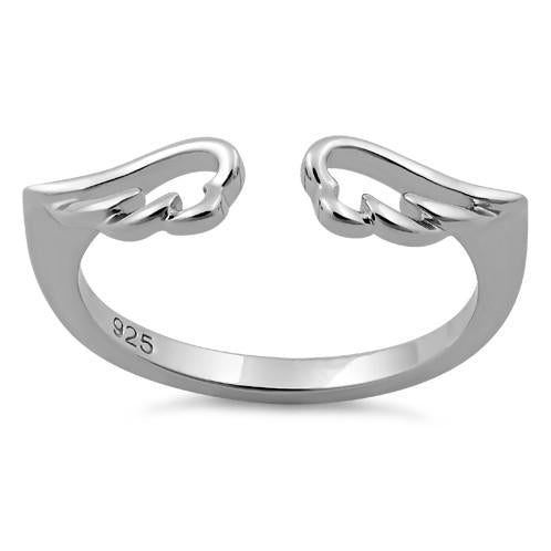 Sterling Silver Angel Wings Ring