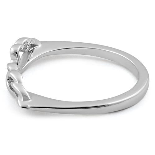 Sterling Silver Angel Wings Ring