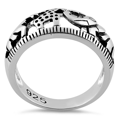Sterling Silver Animals Ring