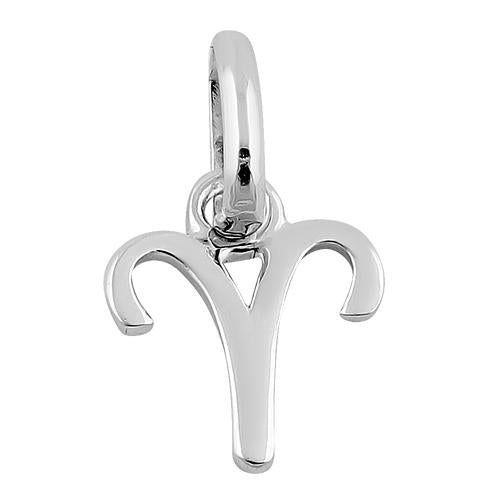 Sterling Silver Aries Symbol Pendant