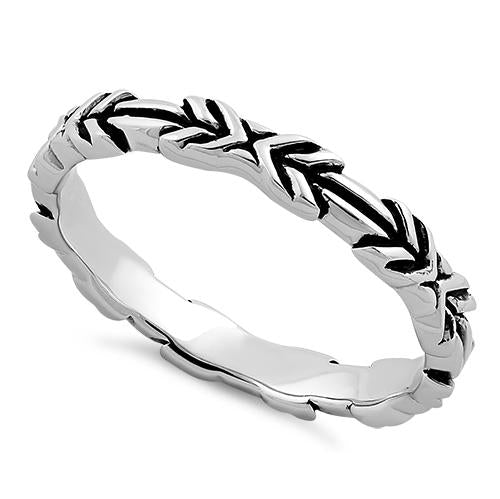 Sterling Silver Arrows Ring