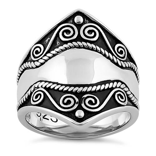 Sterling Silver Artisan Bali Ring