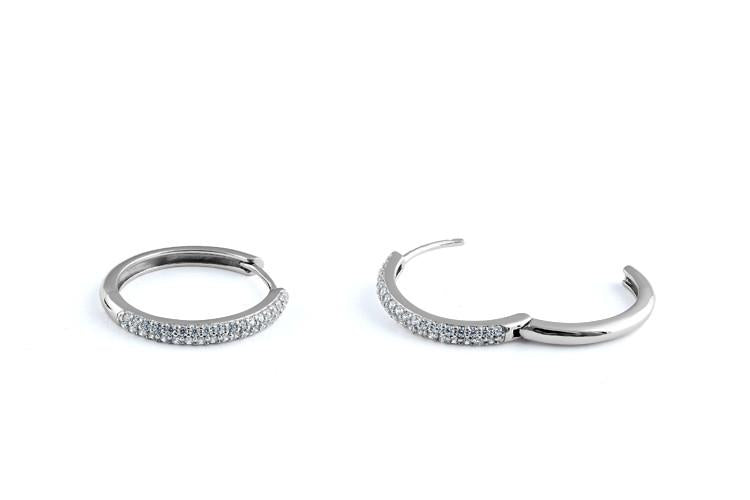 Sterling Silver Astral Clear CZ Earrings