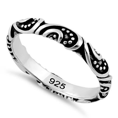 Sterling Silver Bali Band Ring
