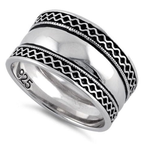 Sterling Silver Bali Design Ring