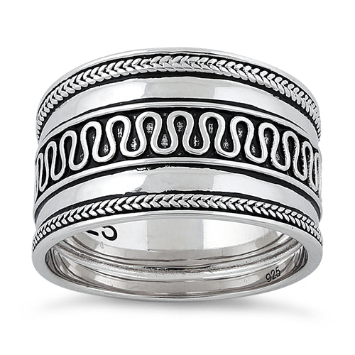 Sterling Silver Bali Design Ring