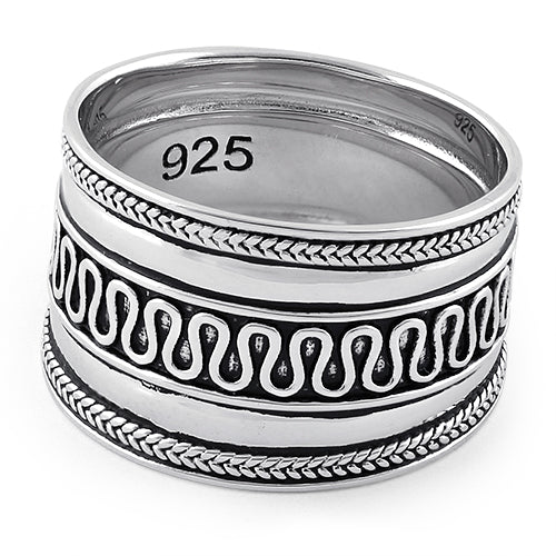 Sterling Silver Bali Design Ring