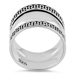 Sterling Silver Bali Design Swirl Ring