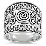 Sterling Silver Bali Swirl Ring