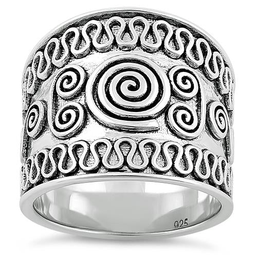 Sterling Silver Bali Swirl Ring
