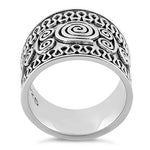 Sterling Silver Bali Swirl Ring