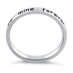 Sterling Silver "Be mine forever" Ring