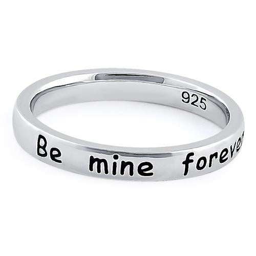 Sterling Silver "Be mine forever" Ring